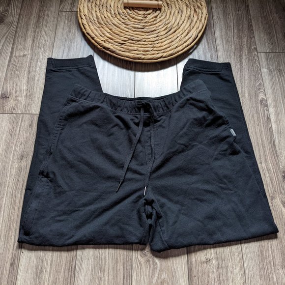 Used Men's (S/M*) - EDDIE BAUER Lounge Pant BLACK - Picture 2 of 11